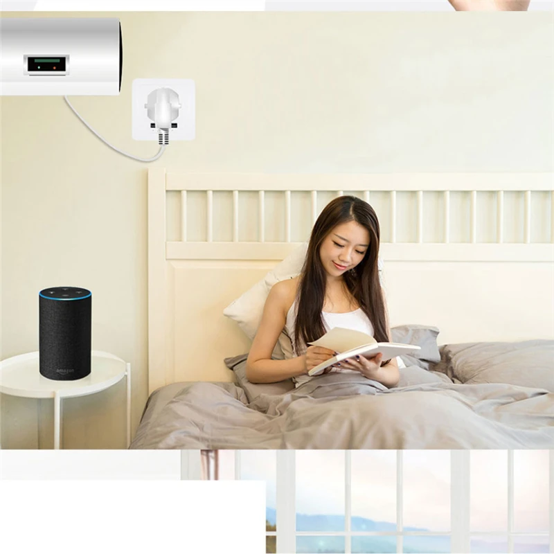 

Smart USB Wall Socket 16A EU Wifi Power Plug Works With Google Home Alexa IFTTT Tuya Smart life APP Voice Remote Control New