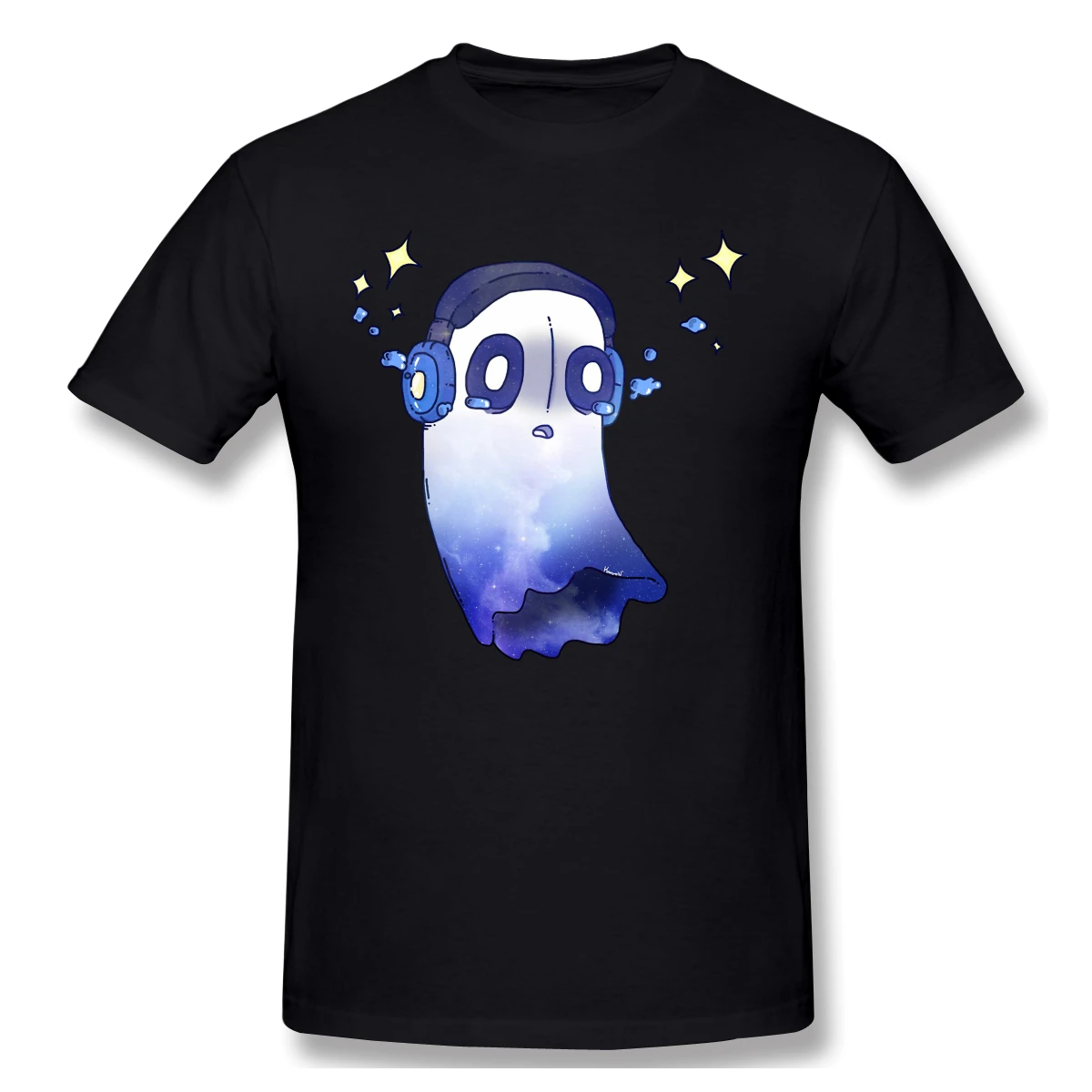 Undertale мужские футболки Napstablook Galaxy дизайн забавная хлопковая Футболка с круглым