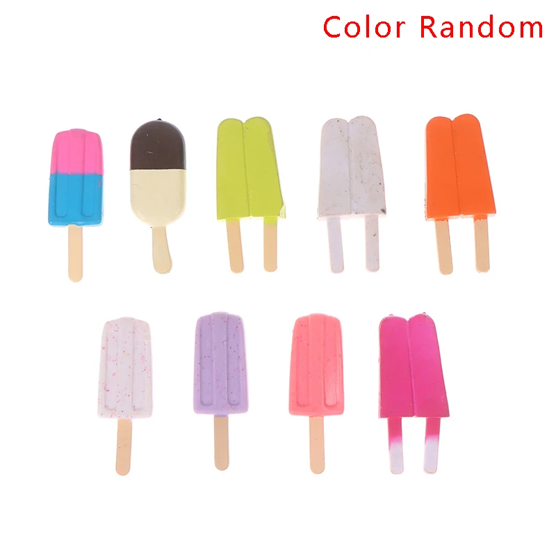

2PCS Popsicle Mini Cartoon Doll Accessories For 1/6 1/12 Doll Dollhouse Kids Supplies