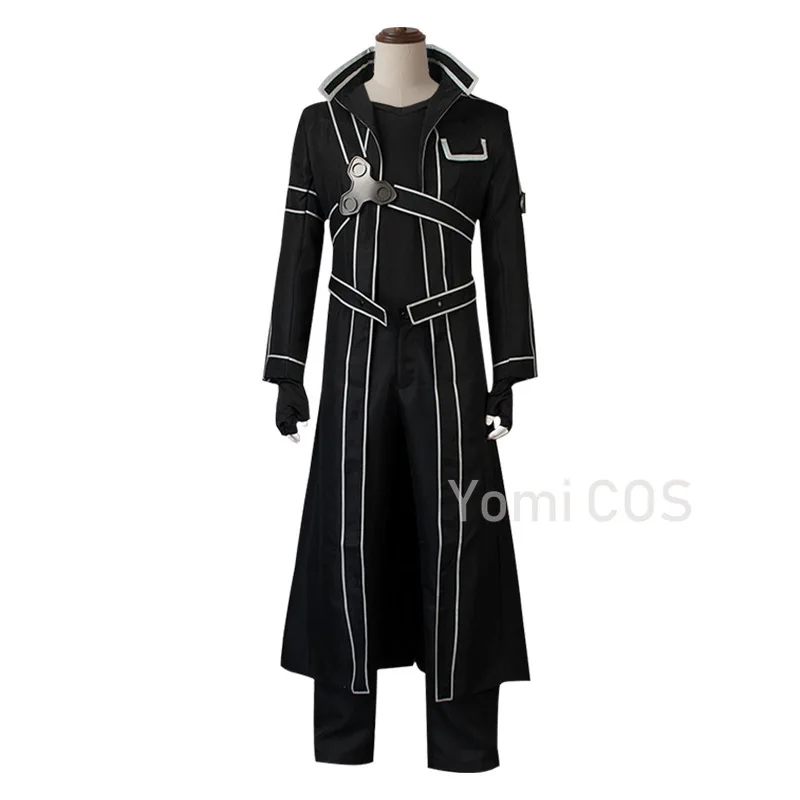 

Anime Kirigaya Kazuto Cosplay Costumes Sword Art Online Kirito Alicization Wigs Uniform Set Adult Unisex Halloween Cos Party