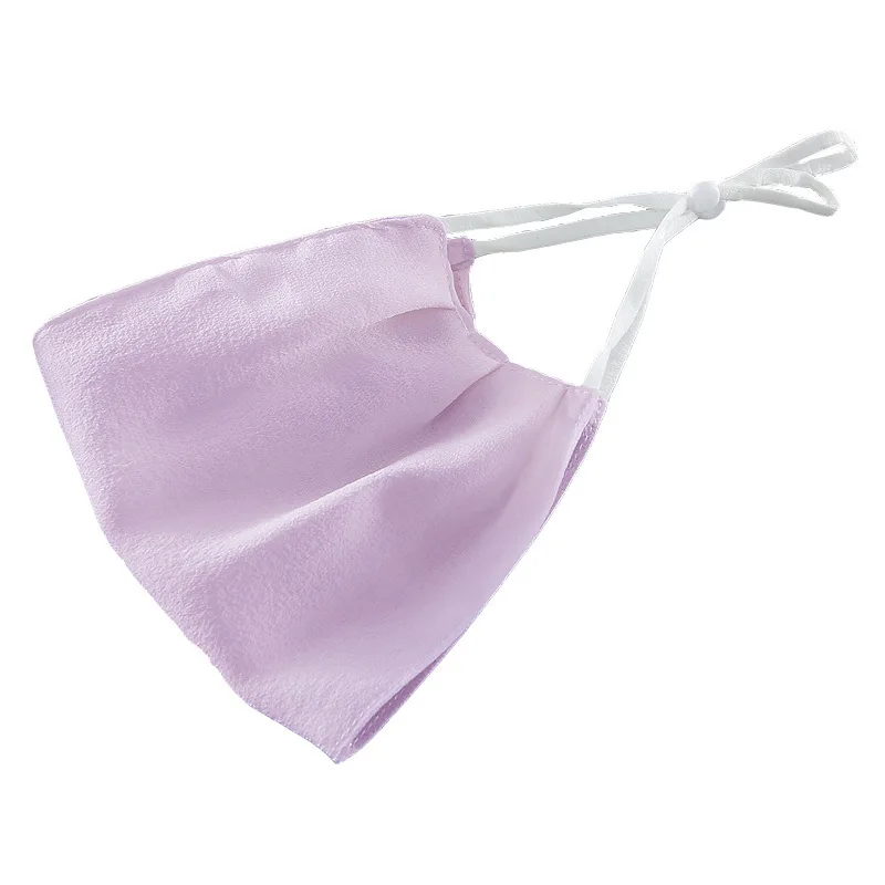 

Ladies Summer Silk Mask Skin Care Mask Sunscreen Double Breathable Washable Mulberry Women Silk Thin Outdoor Mask