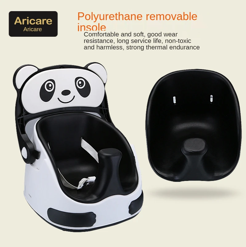 Kopen Baby Eetkamerstoel Kinderen Eten Zetel Thuis Draagbare Stoel Multi-Functionele Leren Baby Eetkamerstoel