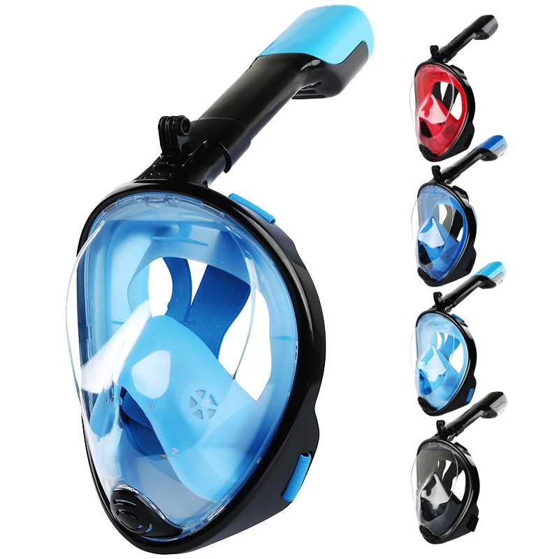 

Новинка, складная маска для дайвинга на все лицо, водонепроницаемая противотуманная маска для подводного плавания, набор маски для подводн...