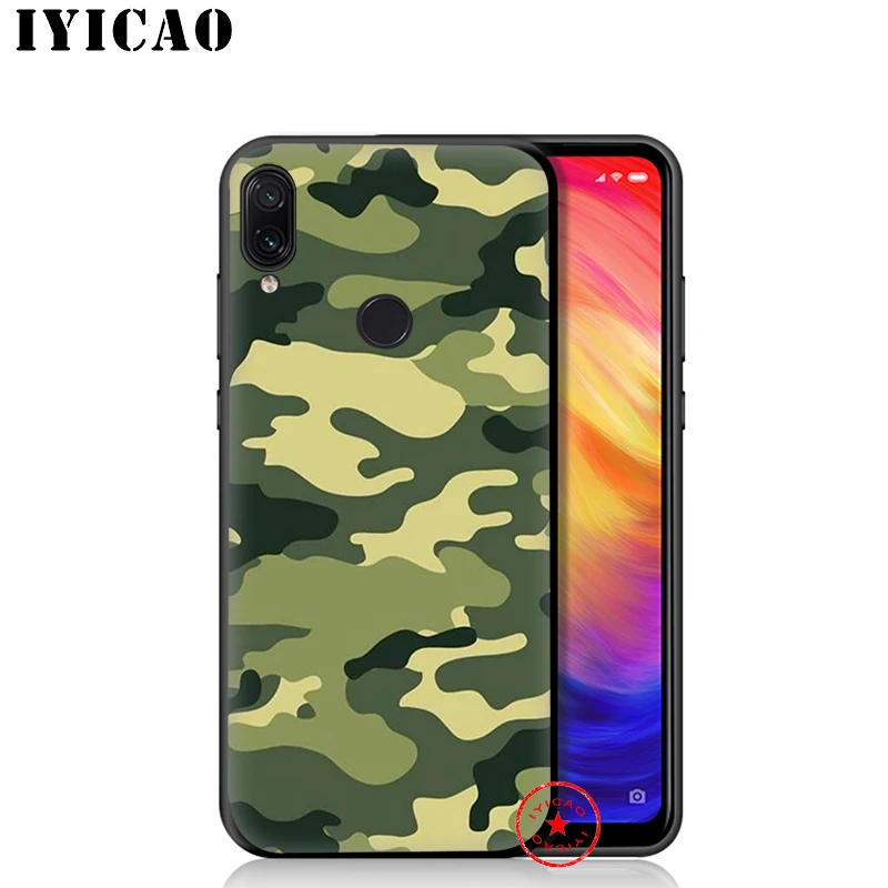 IYICAO Army Camo Camouflage Pattern Soft Case for Redmi K20 8A 7A 7 6 Pro 6A 5 Plus 5A 4X 4A S2 Go Silicone |
