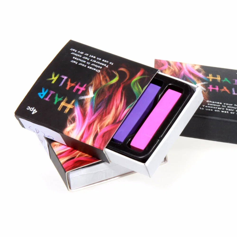 4 шт./компл. Мел Краска для волос мягкие волосы пастель набор Красота гигиена