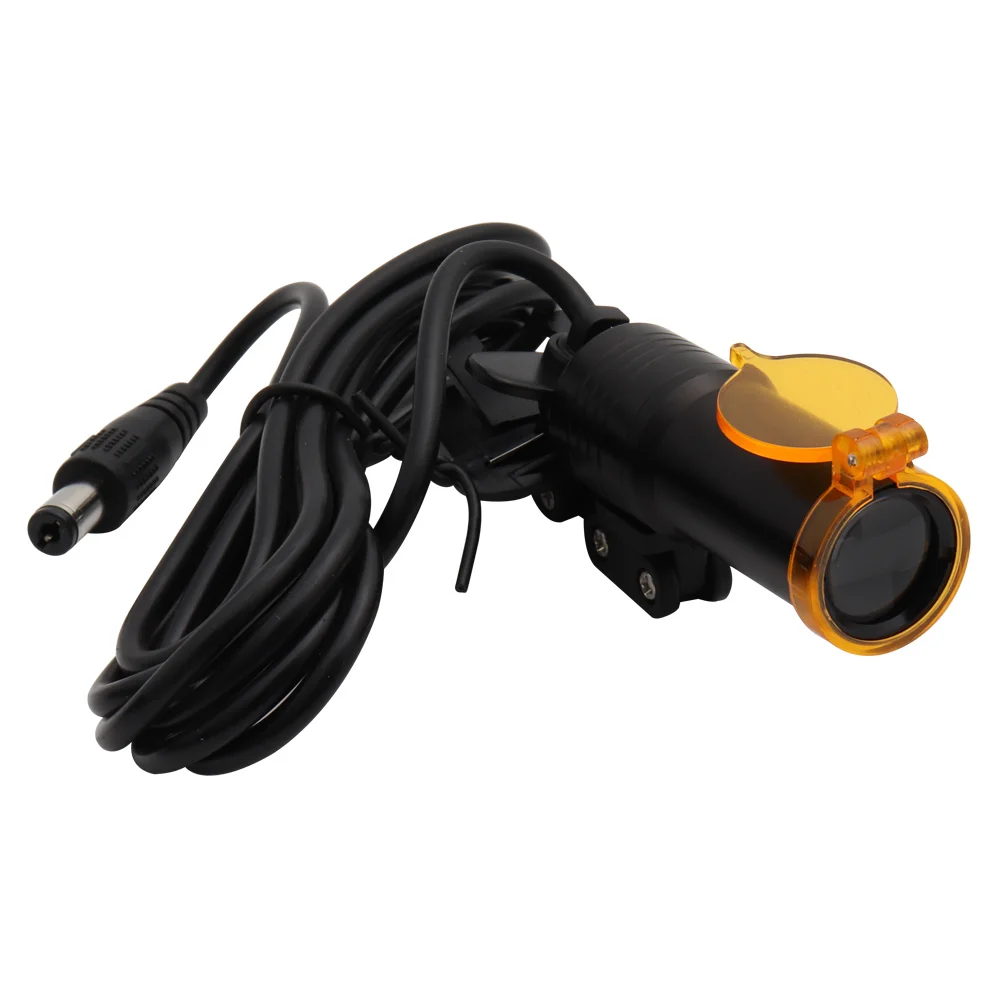 Налобный фонарь с раскладным фильтром удобный для стоматологических налобных