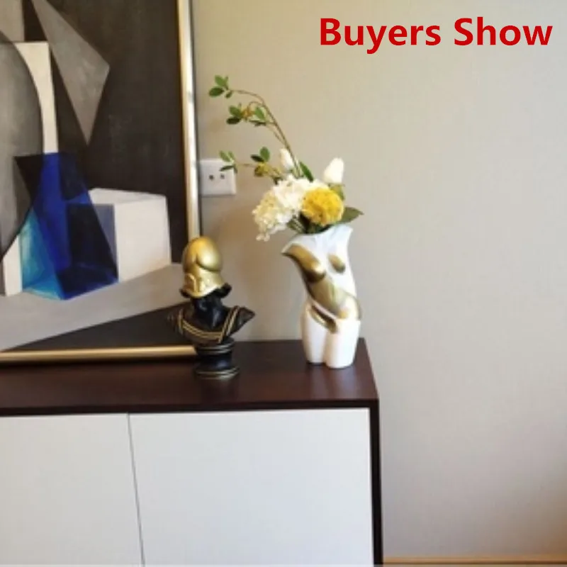 

WU CHEN LONG Nordic Ornaments Athena Vase Art Modern Interior Craft Room TV Cabinet Living Room Home Decor A2049