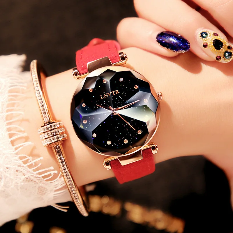 Женские очаровательные элегантные повседневные кварцевые наручные часы