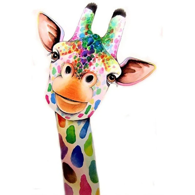

DIY diamond painting giraffe Photo Custom full drill round homefun Cross Stitch Diamond Mosaic stitch 5d diamond embroidery