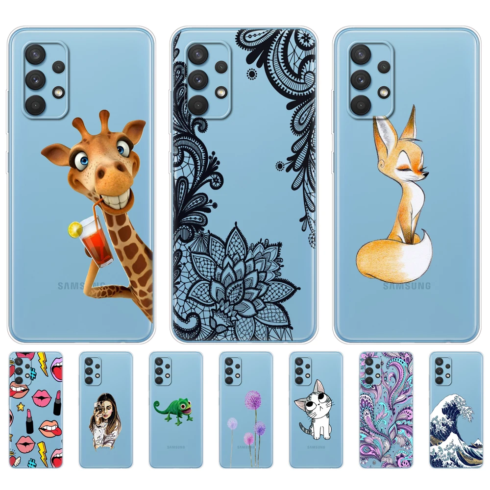 

For Samsung Galaxy A32 A52 A72 Case Phone back Cover For Samsung A32 A52 A72 4G A52S 5G 2021 silicon coque funda bumper