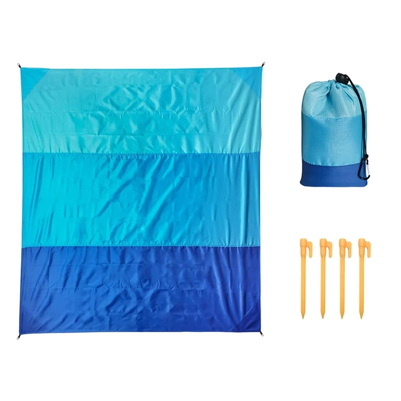 

Beach Blanket 79X83Inch Picnic Blankets Waterproof Sandproof for 4-7 Adults Portable Picnic Mat Sand Proof Mat
