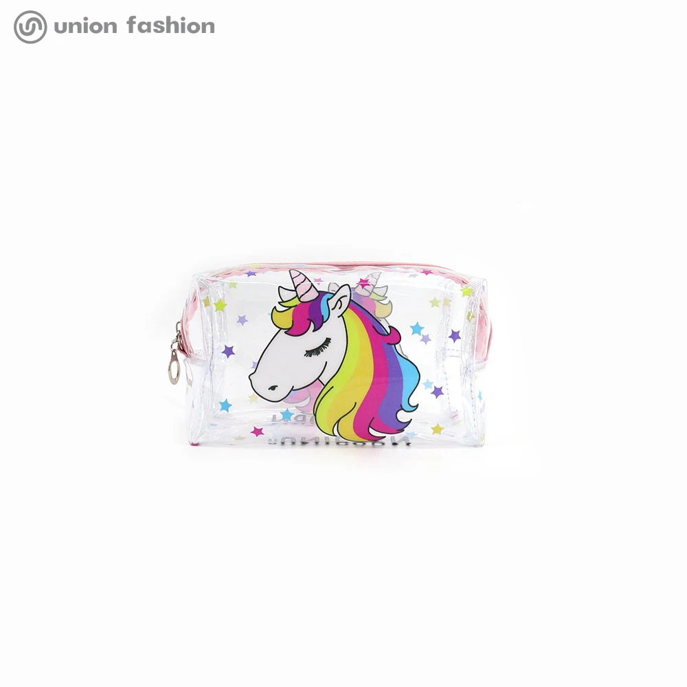 

Custom Own Brand Fashionable Unicorn Cosmetic Eco Friendly Makeup Bag