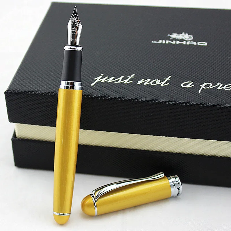 Роскошный бренд Jinhao 750 самопишущее перо полностью металлический Серебряный зажим 0,5 мм Письменные ручки Канцтовары офисный школьный принадлежности - Цвет: A