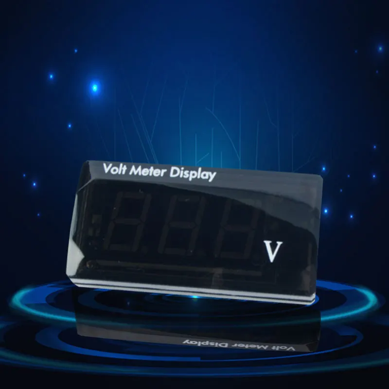DC 12V IPX6 Водонепроницаемый Цифровой вольтметр для автомобилей мотоциклов