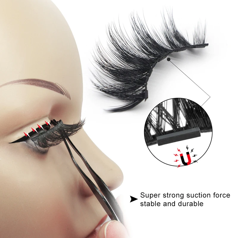 4 пары магнитные пинцеты для подводки ресниц 25 мм|Магнитные ресницы| |