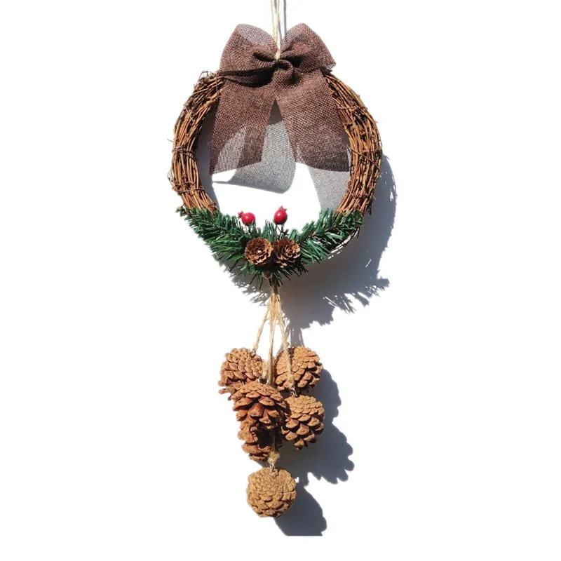 Кольцо из ротанга искусственная гирлянда рамка для сушеных растений домашнего