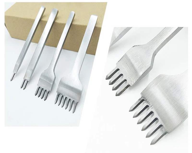 4 шт./компл. инструмент для пробивки отверстий стальное долото с ромбовидным