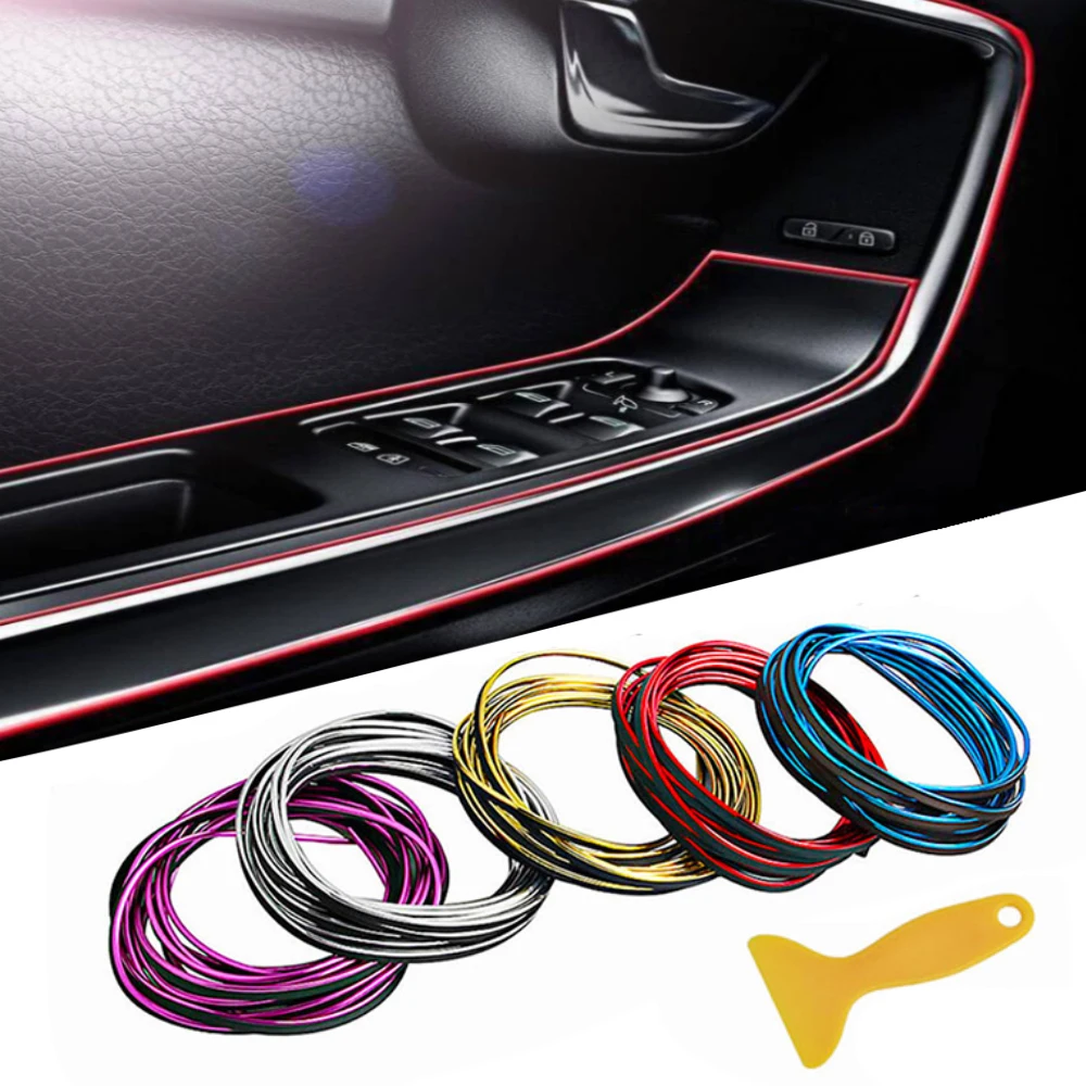 

Полоса для формования интерьера автомобиля, декоративный наполнитель, вставка, отделка, гибкое украшение, Стайлинг, фотоинструмент для уст...