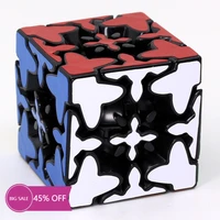 magic puzzles three stage gear cube creative puzzle cube solid color gear cube stickerless puzzles for kid adults brain game