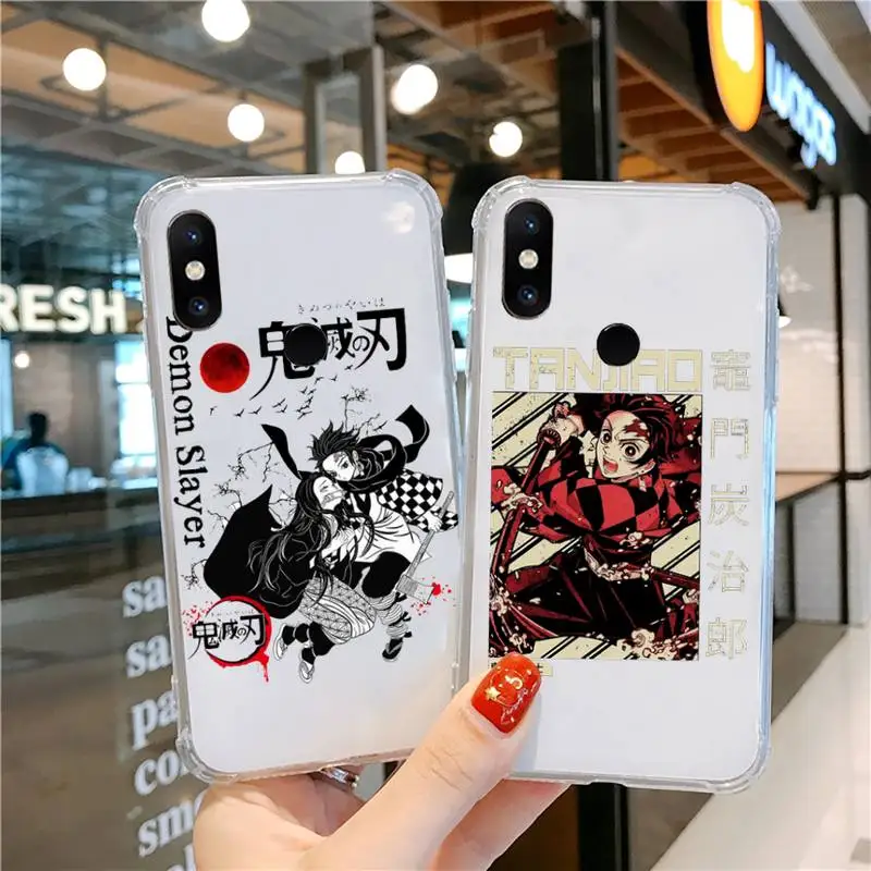 

Demon Slayer Phone Case Transparent For Xiaomi CC 9 11 MAX3 Mix3 MIX2 6X 8 5x 10S 11 10 X SE lite Pro