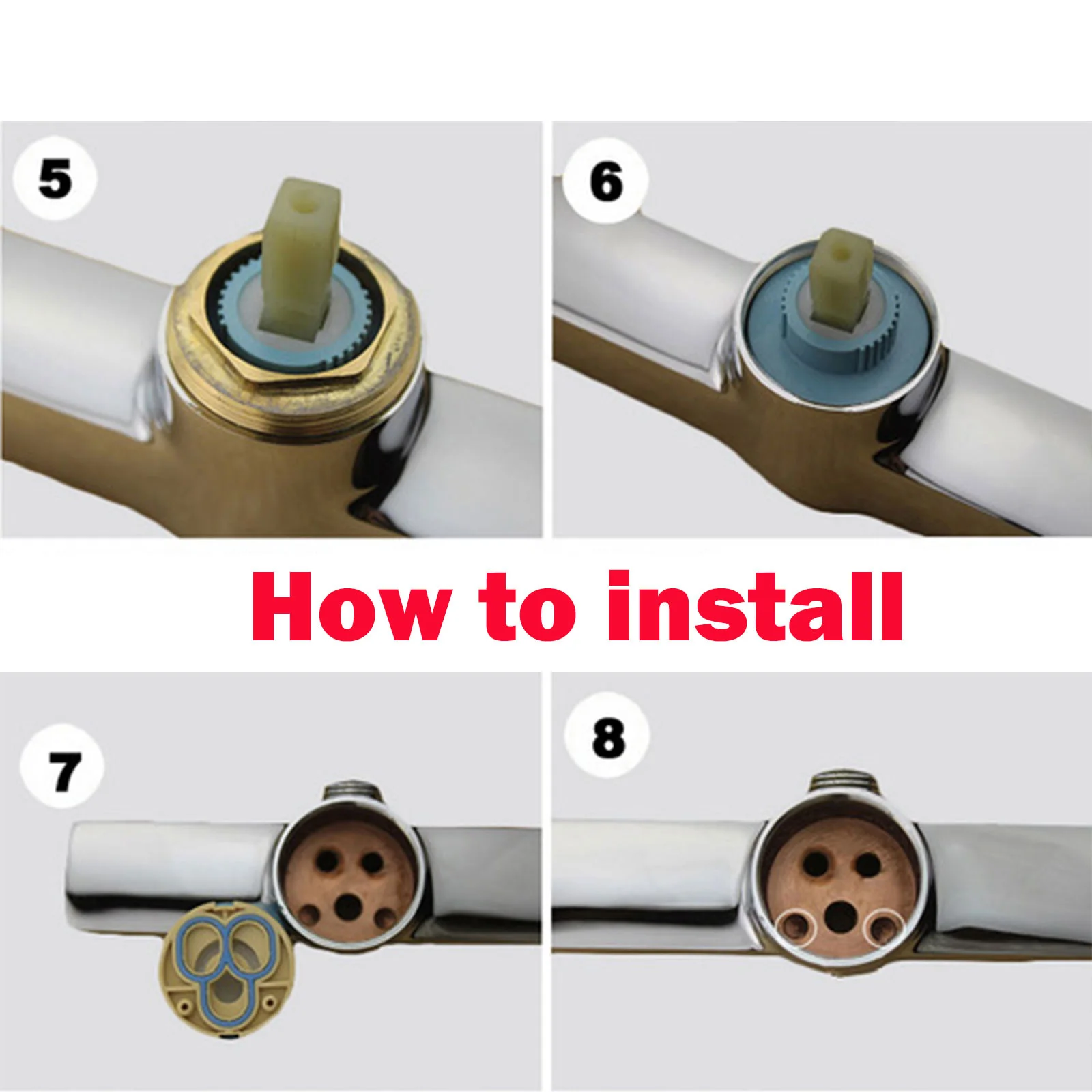 

Ceramic Faucet Valves Water Mixer Tap Valve Spool Home Faucets Fittings