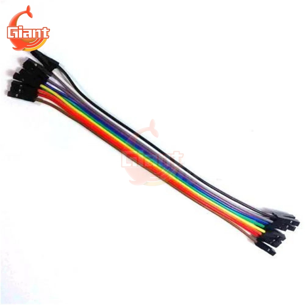10 шт. красочные 20 см корневых проводов dupont 2 54 мм 1P-1P Мама-мама для Arduino сделай сам |