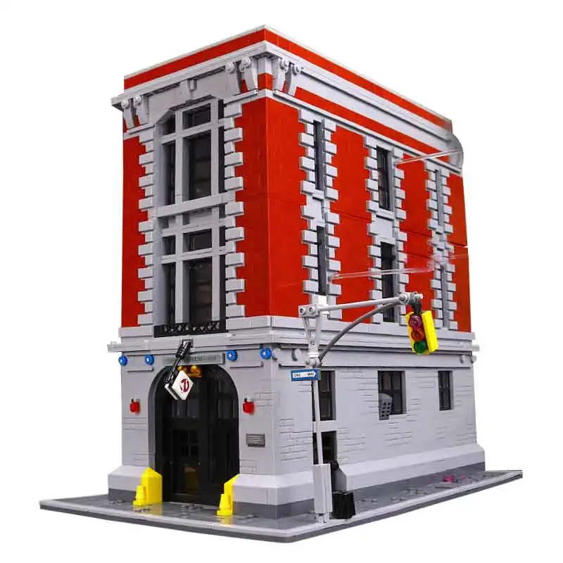 4695Pcs DHL 16001 Совместимость с 75827 Ghostbusters пожарный дом штаба развивающие Строительные кирпичи набор для детей - Цвет: 4695Pcs