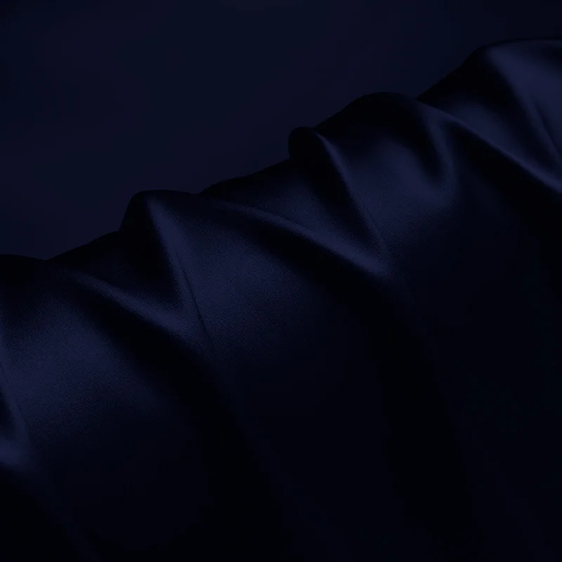 

100% silk fabric 16 19 22m/m thick 45"( 114cm )width medieval blue pure satin charmeuse luxury DIY clothes bedding silk fabric