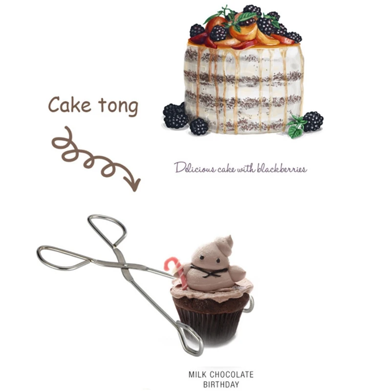 

BBQ Tools Stainless Steel Scissors Type Grilled Food Clip Barbecue Accessories Portable Tongs Outdoor Gadge Bread Clip