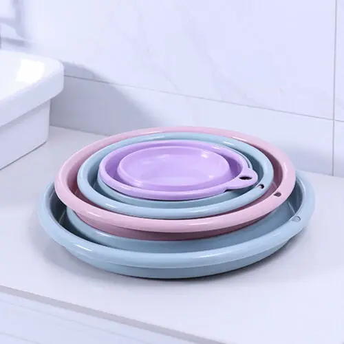 Простая портативная складная силиконовая мойка для кемпинга Кухонная