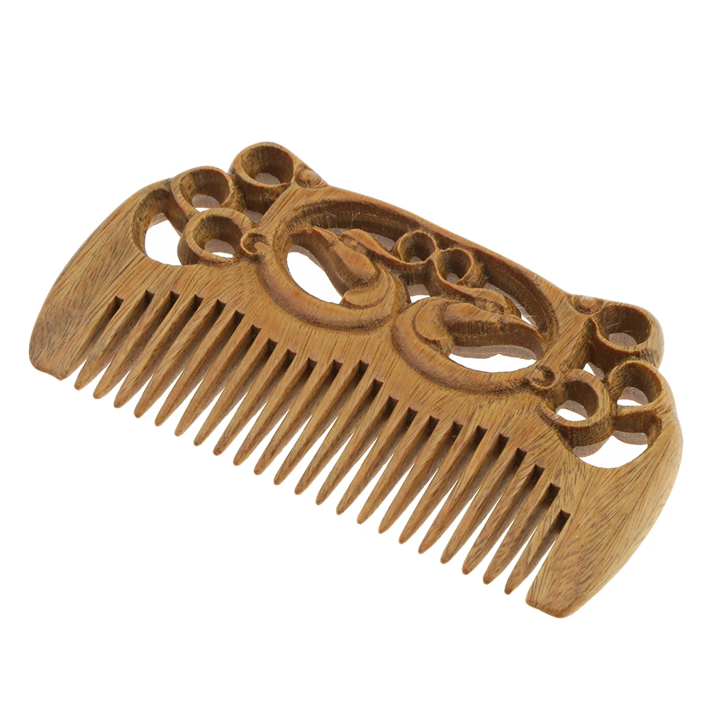 

Retro Women Hair Care Static-free Massage Sandalwood Wooden Comb Hairbrush