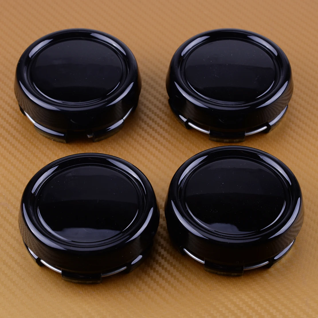 

CITALL 4pcs 68mm Car Wheel Hub Center Caps Covers ABS Black Color Fit For Advan Racing RZ-DF Wheel Rim