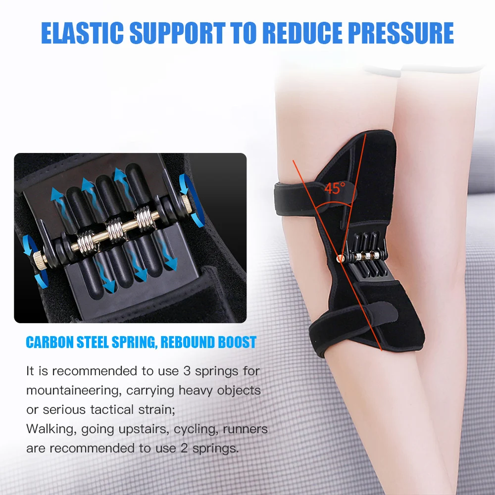 Защитный усилитель для коленного сустава OLIECO пружинный мощности подъемник
