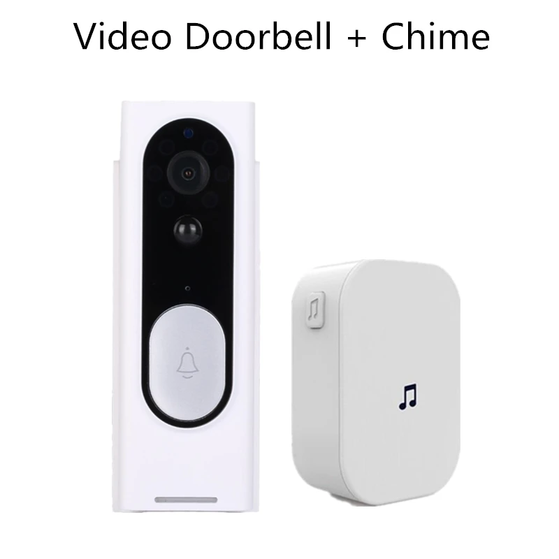 Option 10 Vikewe видео дверной звонок 1080p HD ночного видения беспроводной WiFi безопасности домашний монитор домофон умный телефон Видимый дверной Звонок камера - Название цвета: Option 10