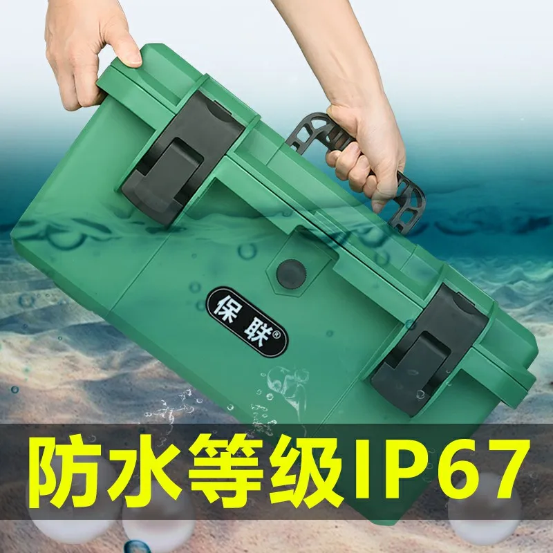 Plastic Portable Toolbox Waterproof Upset Hard Case Industrial Toolbox Organizer Upright Boite A OutilsHousehold Items EK50TB