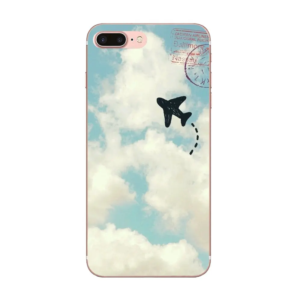 Самолет самолет Летающий путешествие облако прекрасный для Samsung Galaxy Note 5 8 9 S3 S4 S5 S6