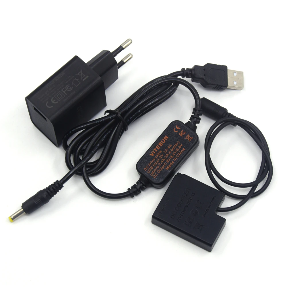 USB кабель и адаптер для камеры Lumix GM5 GF7 GF8 GF9 LX10 LX15|battery adapter d|batteries batteriesbattery battery |