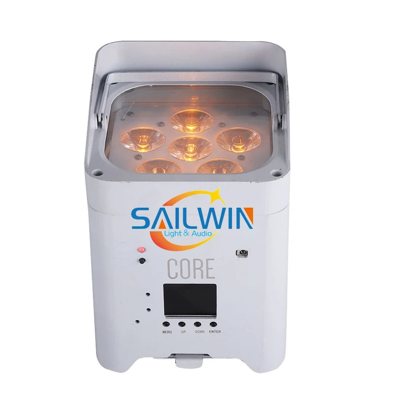 Сценический светильник Sailwin 6x18 Вт 6 в 1 RGBAW UV Mobile APP светодиодный Par Smart проектор для