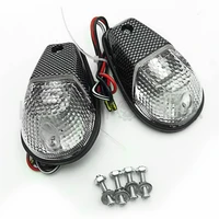 aftermarket free shipping motorcycle parts flush mount turn signals blinker light for yamaha universal sportbikes carbonclear