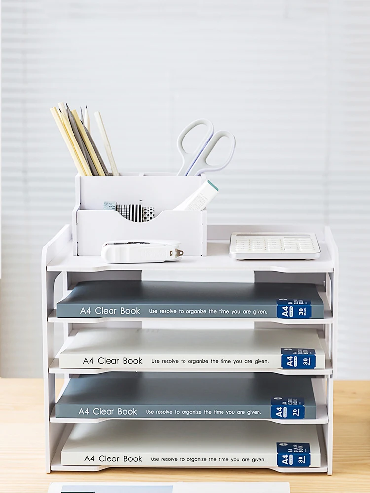 5 слоев Многослойные лотки для документов дер...