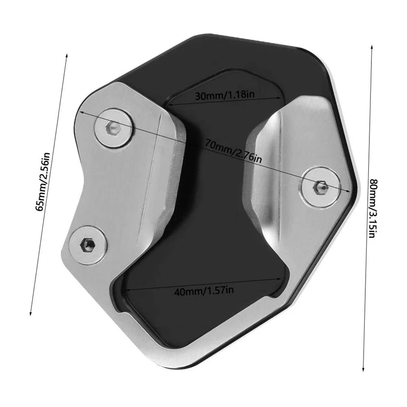 

Side Stand Pad CNC Aluminum Motorcycle Side Stand Extension Enlarger Side Stand Pad Fit for Triumph Tiger 800 2013-2018