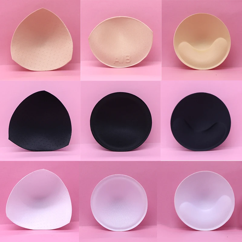 

4piece 2pair Bra Pads Sponge Removeable Inserts Cup for Women Push Up Breast Enhancer Ladies Girls Bikini Swimsuit Accessories