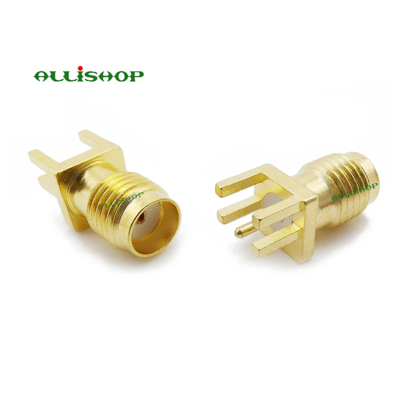 ALLiSHOP 10 шт. SMA женский разъем PCB край крепление припоя 0,062 ''RF разъем адаптера sma buchse PCB крепление прямые разъемы