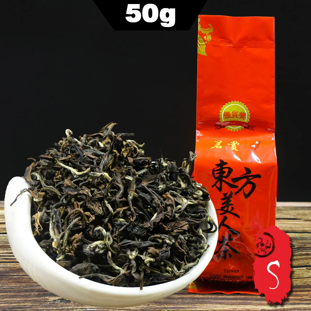

2021 Тайвань, китайский чай Oolong, Восточная красота Oolong, Dongfang Meiren, чай White Wulong, чай Bai Hao East Oolong 50 г