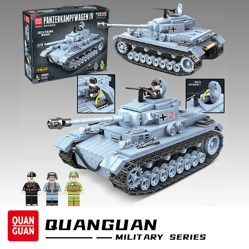 Германия IV танк кирпич строительные блоки модель WW2 Panzer армия мировая война 2