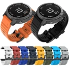 Ремешок для часов Garmin Fenix 6 6X Pro  5 5X Plus 3 3HR, мягкий силиконовый ремешок для часов Fenix 6 Fenix 5, ремешок для часов Easyfit