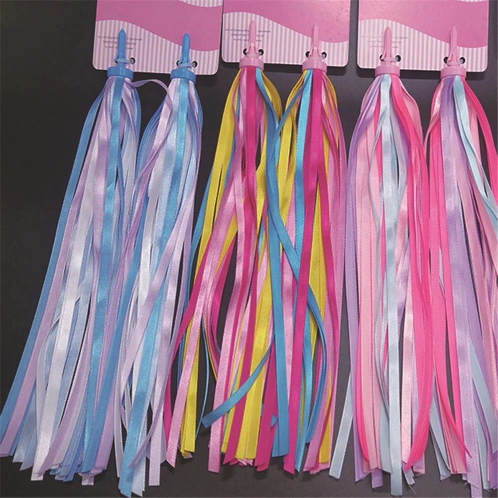 

Bicycle Handlebar Tape Kids Colorful Streamers Scooter Bike Handlebar Streamers Tassel Ribbons Cycling Accessories Decor