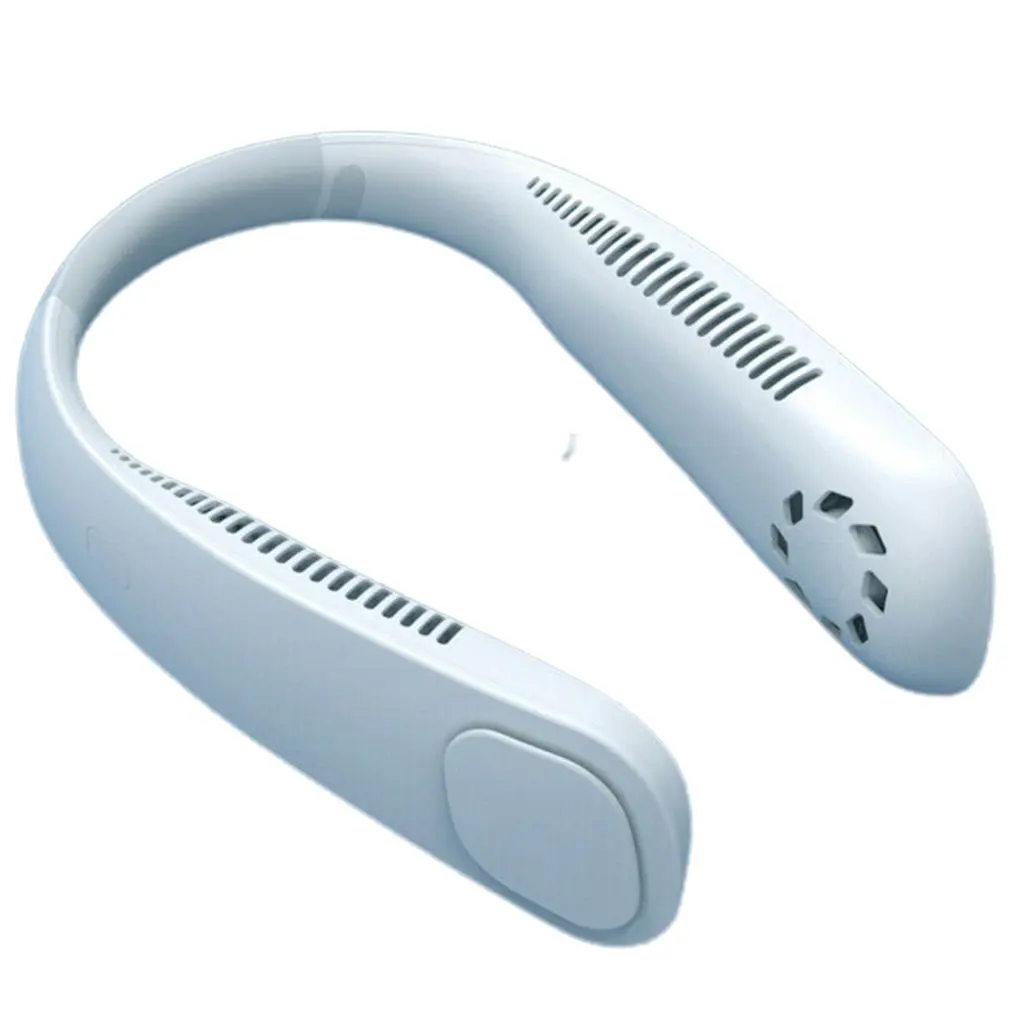 

Mini Neck Fan Portable Bladeless Fan USB Rechargeable Leafless Hanging Fans Air Cooler Cooling Wearable Neckband Fans
