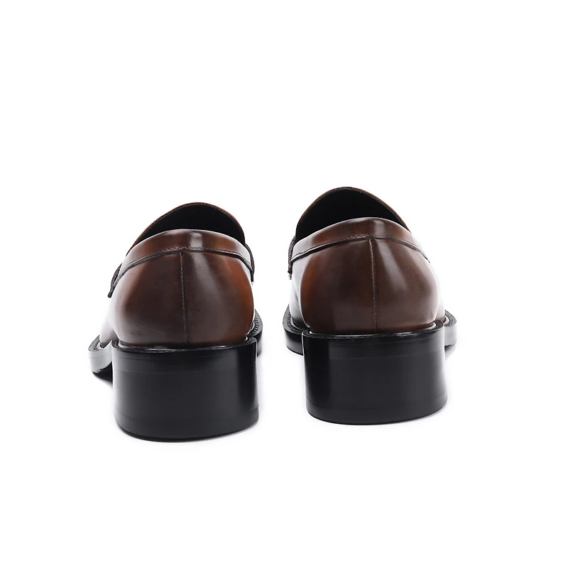 Мужские летние туфли в стиле ретро кожаные ручной работы британском лоферы для