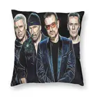 Набор декоративных подушек Bono U2, наволочка в стиле модерн, рок-н-ролл, для дивана, гостиной